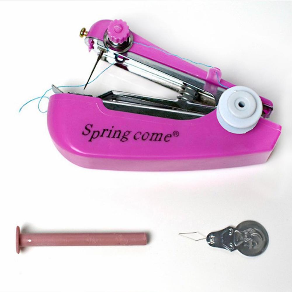 Portable Mini Handheld sewing machine Stitch Sew needlework Cordless Clothes Fabrics Electric Sewing Machine Stitch