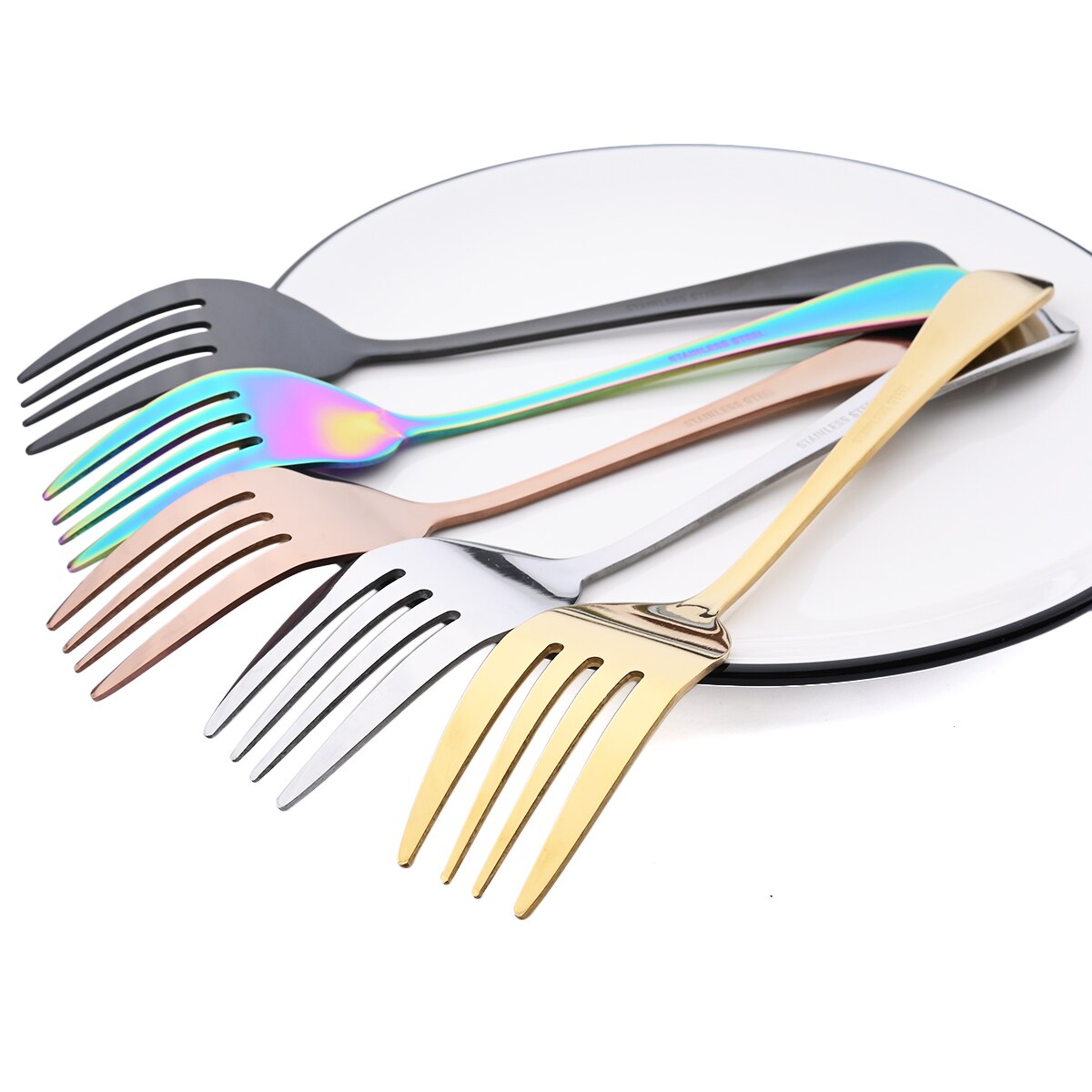 2Pcs Big Salad Serving Spoon Fork Set Mix Spoon Pot Porridge Tool Public Restaurant Serving Kitchenware Using Buffet Utensil