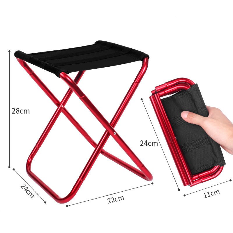 Mini Portable Folding Stool Ultra Light Outdoor Slacker Chair Hiking Fishing Camping Seat B2Cshop