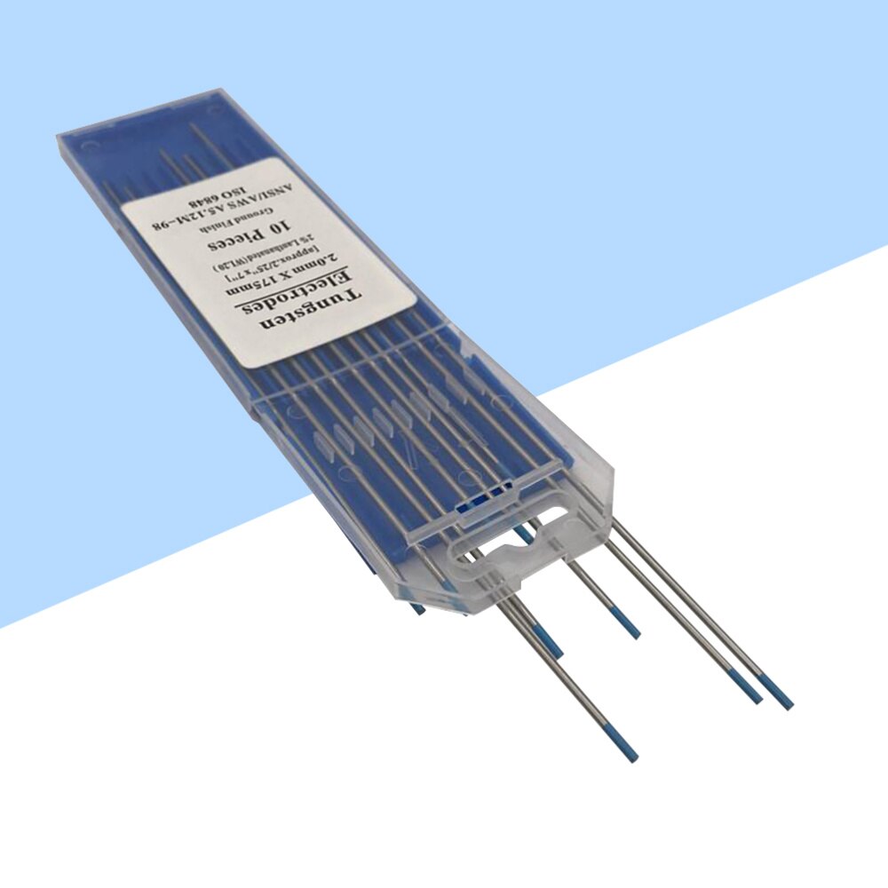 10pcs/1 Bag TIG Welding Tungsten Electrodes 2% Lanthanated WL20 Tungsten Electrode Welding Rods (1.0MM x150MM): Silver 9