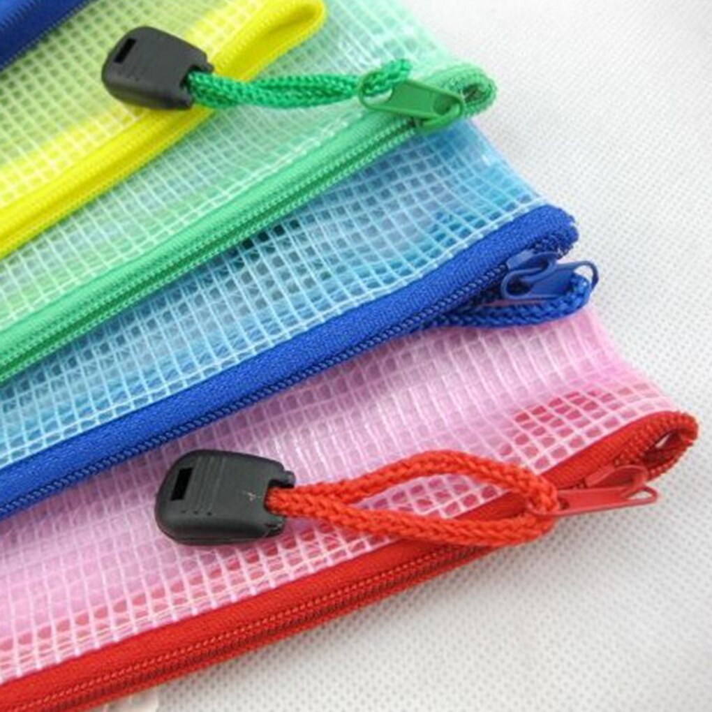 A3/a4/a5/a6/b4/b5/b6 rutnät transparent dokumentpåse pvc blixtlås papperspåse arkivering produkter väska