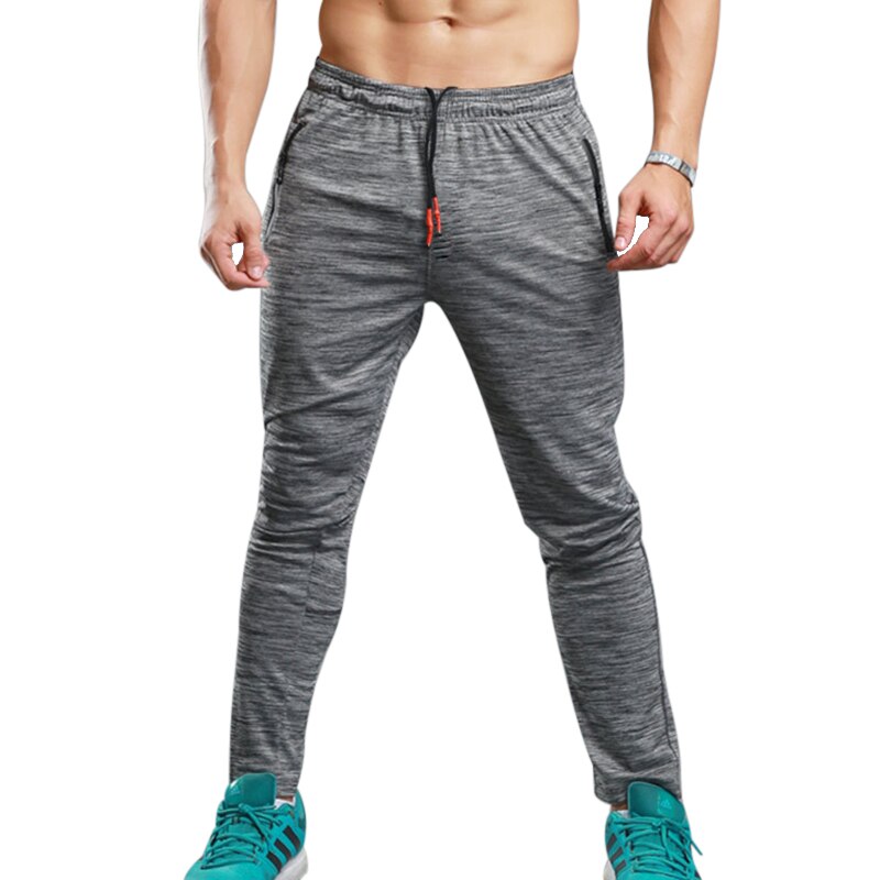 Vertvie Sweat Pants Summer Jogging Trousers Fitness Sport Pants Men Elastic Breathable Grey Running Training Pants Basketball: XXL