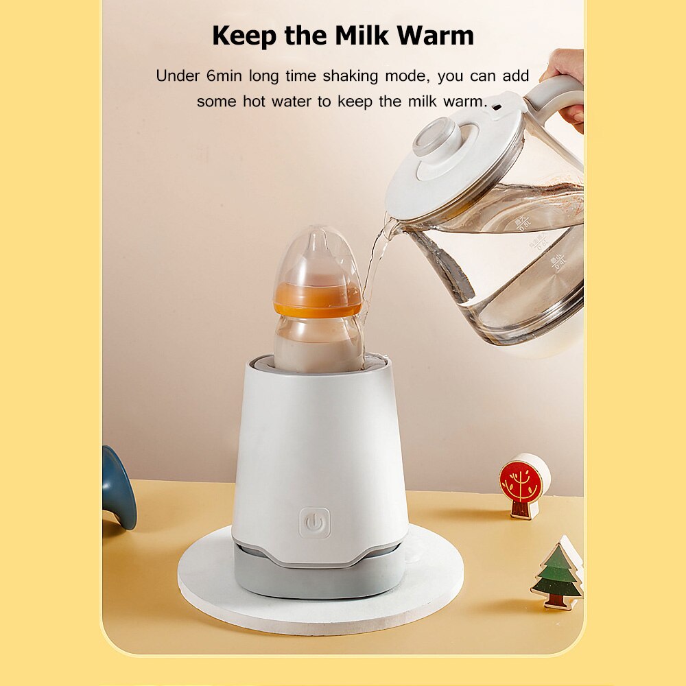 Portable Automatic Baby Milk Bottle Shaker Electric Feeding Bottle Shake Machine (1min/ 2min/ 6min) Built-in Battery