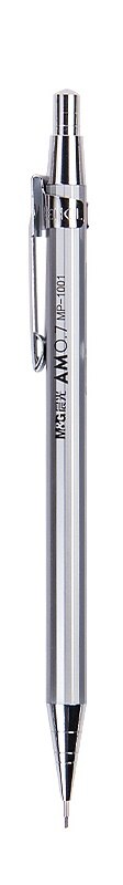 M&amp;G Full Metal Mechanical Pencil 0.5mm 0.7mm for Drawing and Writing School Supplies Get 2 Free Leads: 1PC 0.7mm Silver