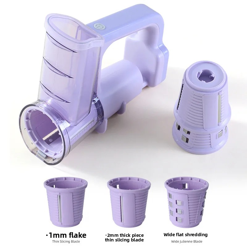 Electric Multi-Function Rolling Knife Cutter Kitchen Home Use Cheese Grater Ice Shaver Vegetable Slicer Tool Plastic Material