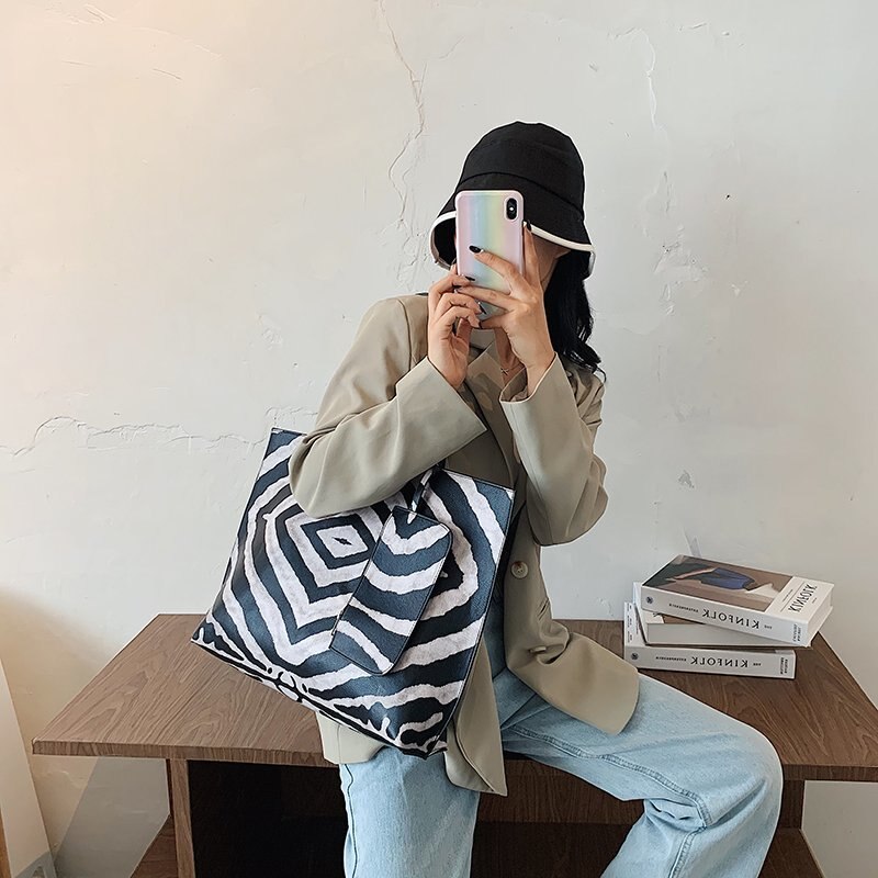 Damskie wzór zebry 3 sztuk torba typu posłaniec dużego ciężaru, marka moda Pu na długim pasku torba, skrzynki sprzęgło, 18 Cal torba na ramię