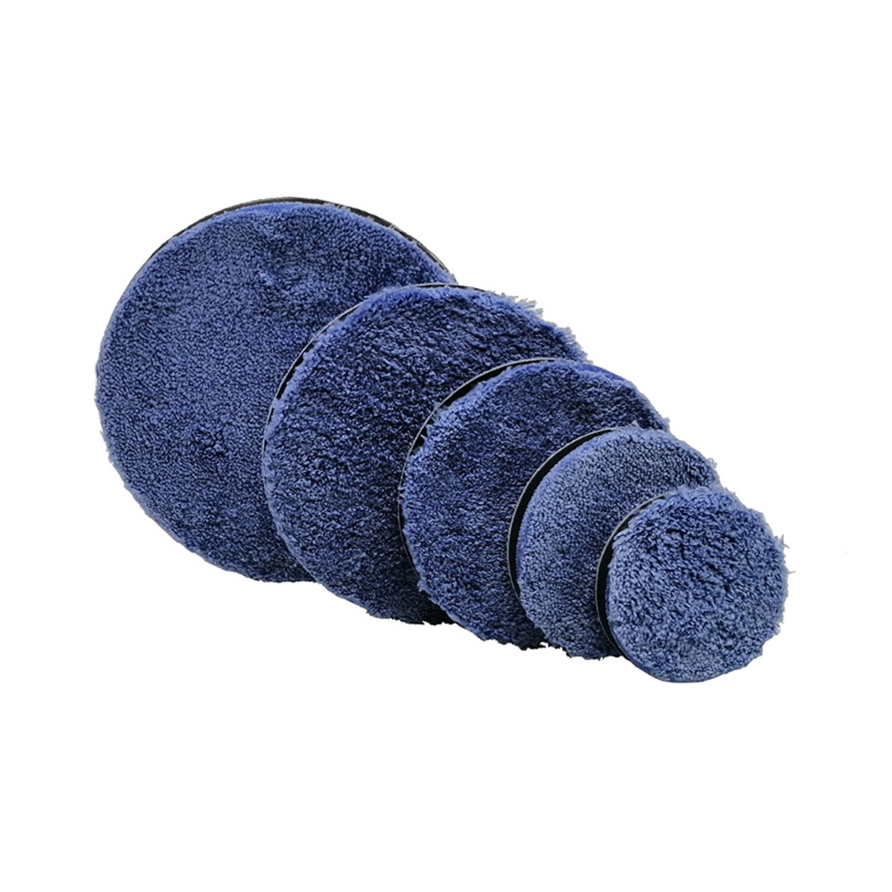 3/4/5/6/7inch Microfiber Polishing Pad Polishing Buffer Pads Buffing Pad Kits Micro Fiber For DA/RO Car Polisher Pack 10