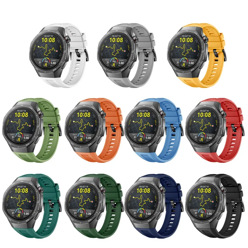 Official Silicone Strap For Huawei Watch GT5 Pro 46mm Smartwatch Bracelet Sport Watchband For Huawei GT5 Pro 46mm Accessories