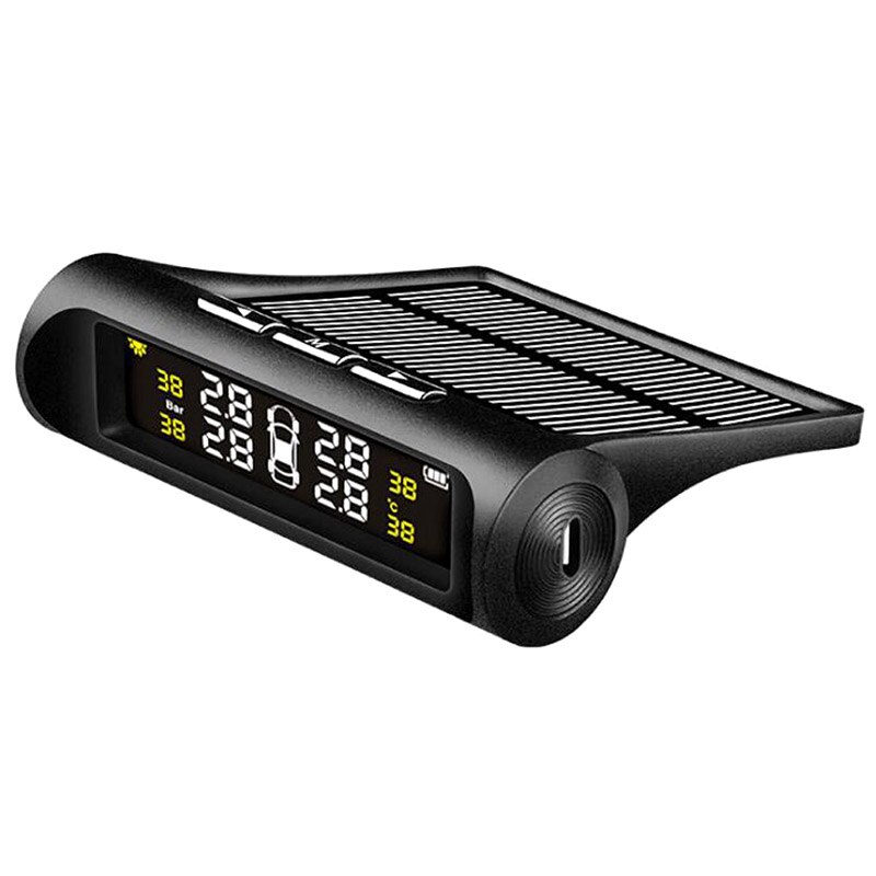 Zeepin Solar Power TPMS Waterproof Wireless Tire Pressure Monitoring System With External Sensors For 6Bar Tire Pressure Cars