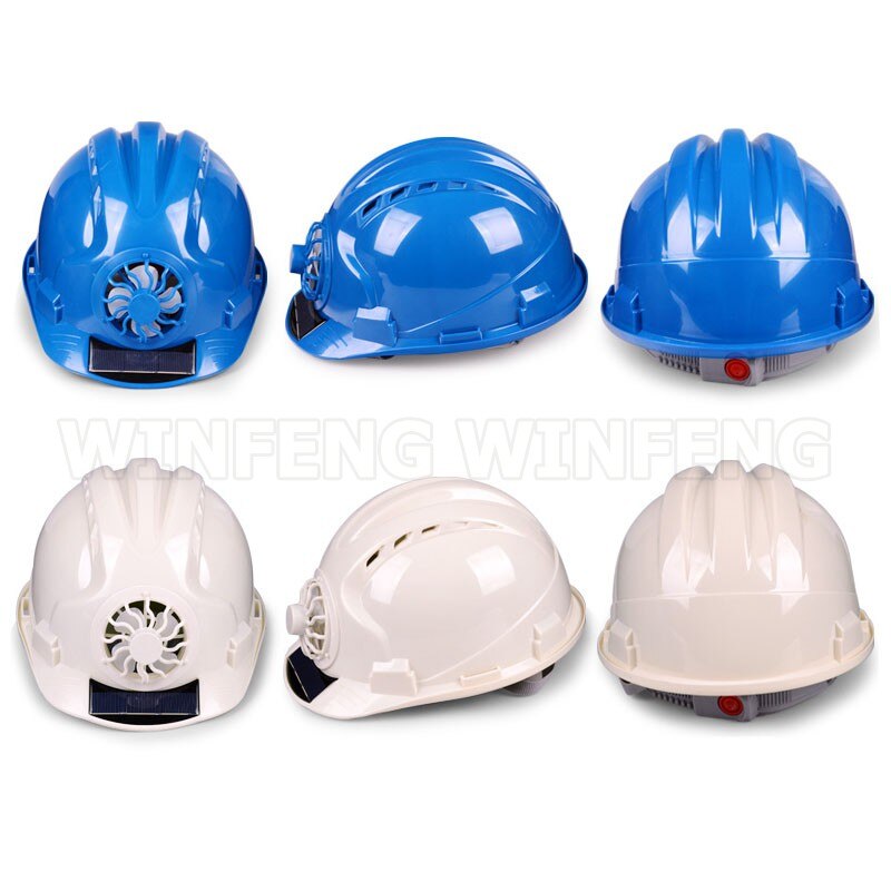 Arbeidssikkerhetshjelm konstruksjon utendørs arbeidsplass solenergi fan abs hard hatt hode beskyttelse hjelm lokk drevet av solrute