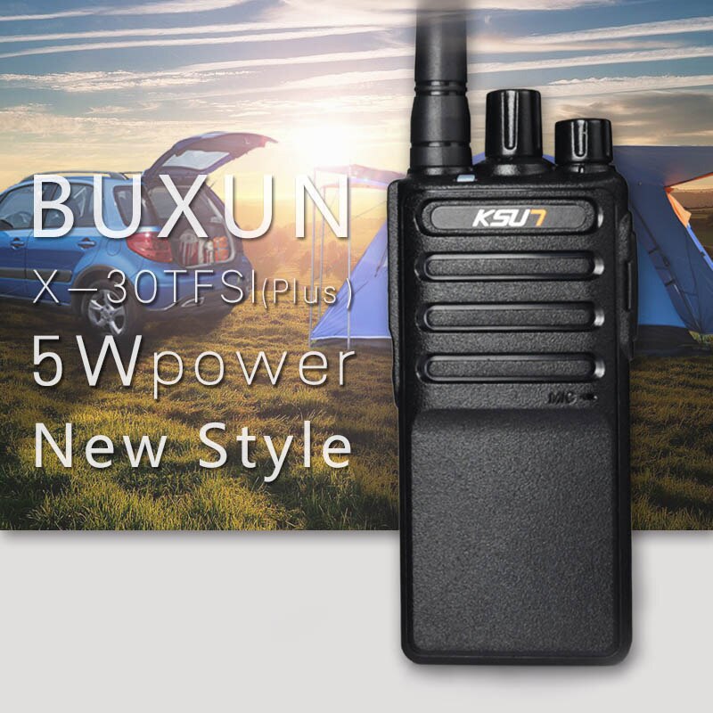 【送料無料】新ksun X-30PLUSポータブルラジオトランシーバー 5 ワット 16CH uhf双方向ラジオインターホントランシーバモバイルポータブル: X30PLUS