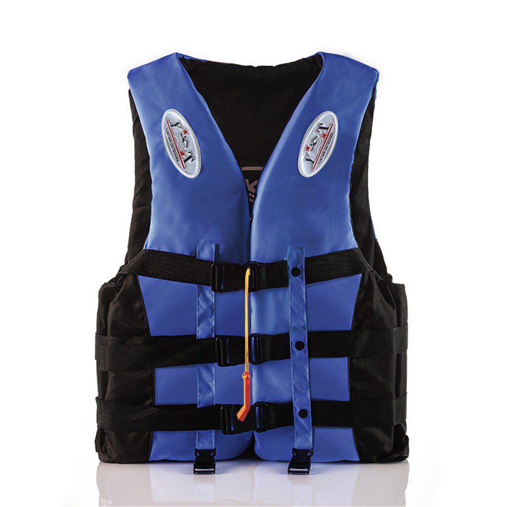 Outdoor Rafting Life Jacket For Children And Adult Swimming Snorkeling Wear Fishing Suit Drifting Level Suit #T2G: Blue / M