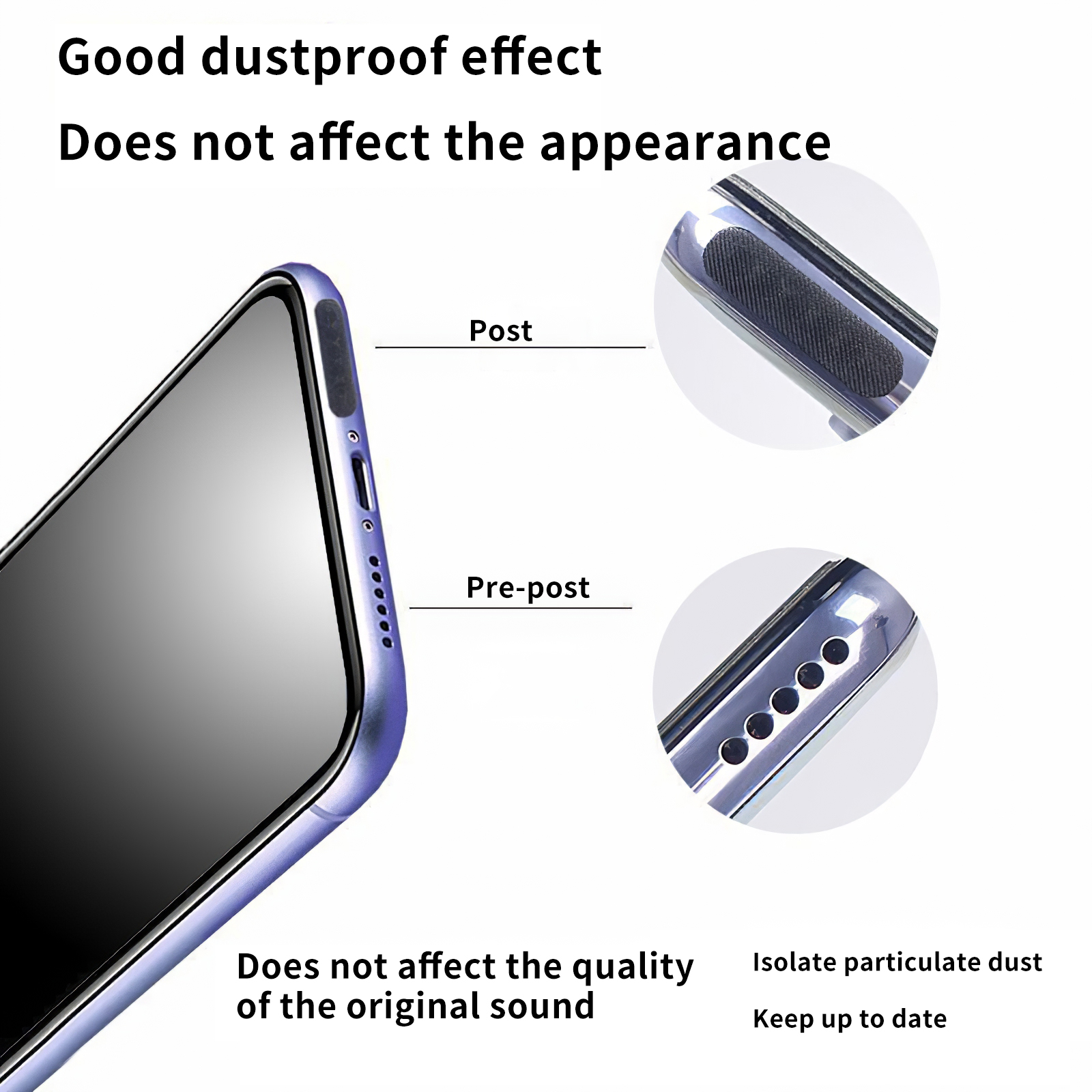 Universal- praktisch Lautsprecher Staubdicht Netz für iPhone 13/12/11 für Huawei Telefon Anti-Staub Gittergewebe Aufkleber Kopfhörer See Schutz