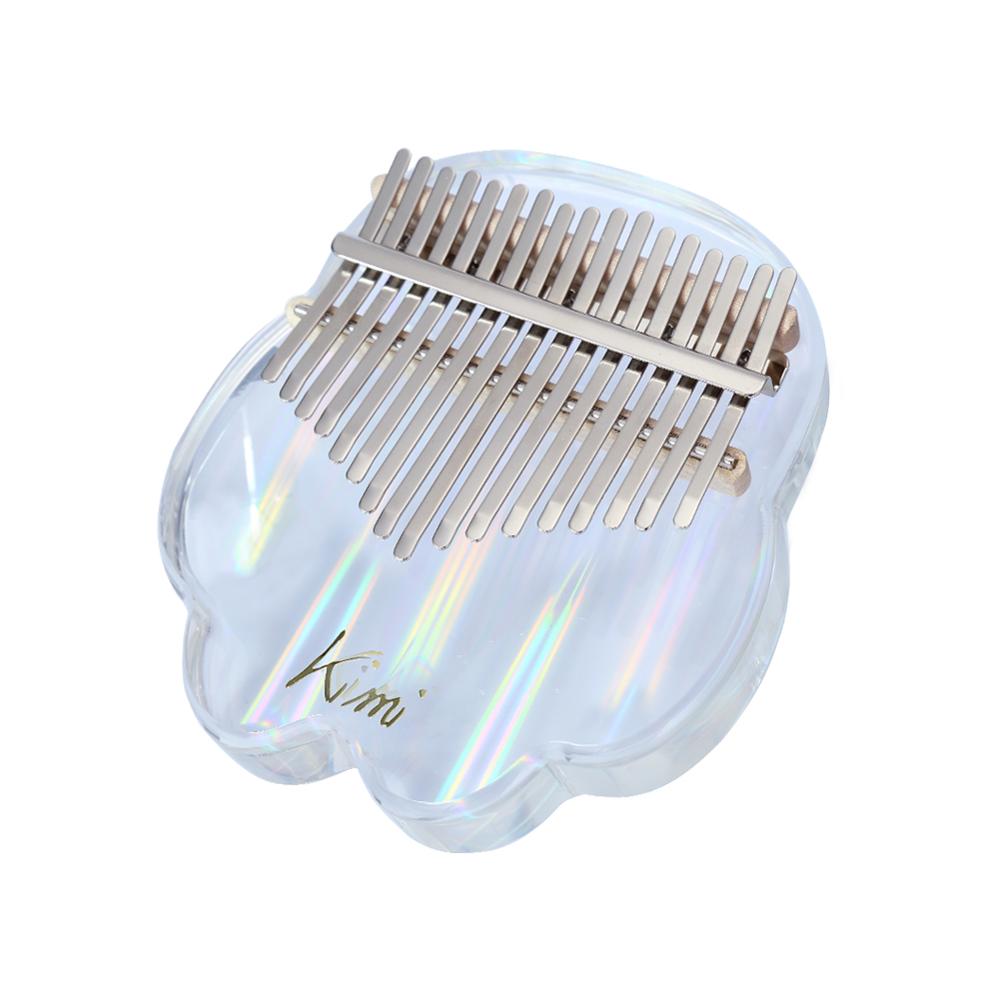 Kalimba Kimi acrílico, Piano de pulgar transparente de 17 teclas Mbira Sanza con sintonizador, martillo Gig, teclado Kalimba, instrumento de de Navidad