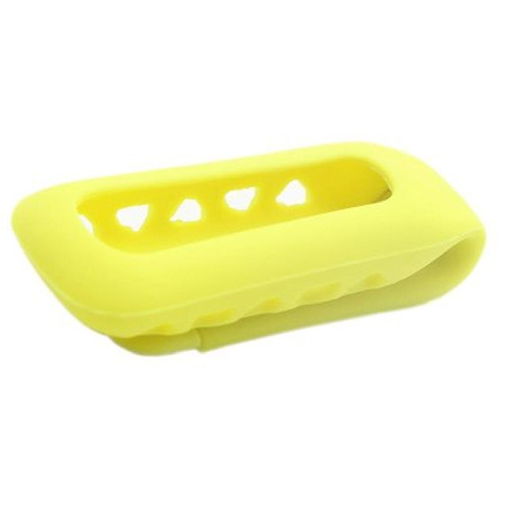 Fitbit One Fitness Tracker Replacement Accessory Silicone Metal Clip Belt Holder Case Cover: Yellow
