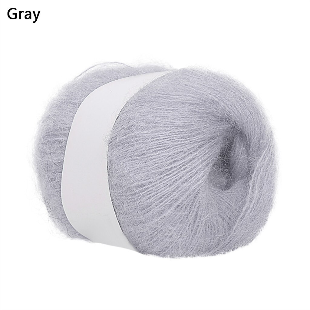 Wool Thread DIY Woven Yarn Hand Knitting Crocheted Blanket Crochet Yarn пряжа нитки для вязания knitting рукоделие кашемир 20: Grey