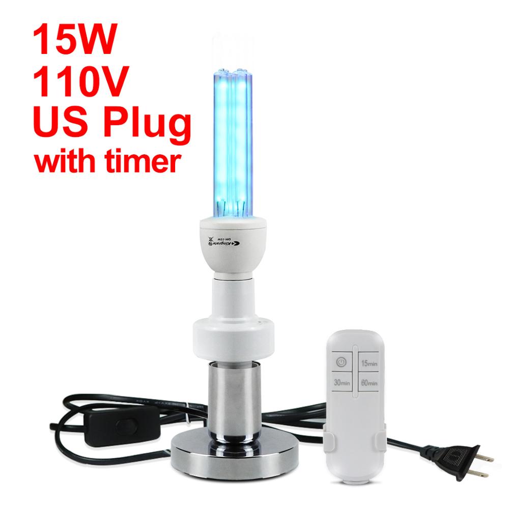E27 Ozon Uv Neon Light Sterlizer Neon Sign Uv Led Lamp 25W Winkel Thuis Slaapkamer Ultraviolet Uvc Quartz Lichten verlichting Neon Lamp: 15W  Timer US plug / UVC NO Ozone