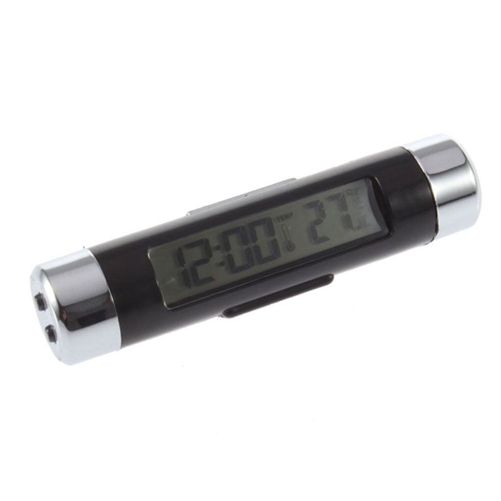 Reloj Digital LCD de temperatura para coche, Ventilación de tiempo para Toyota Tacoma Tercel Tiara Van Venza Yaris Hiace Prius V Hilux Land Cruis