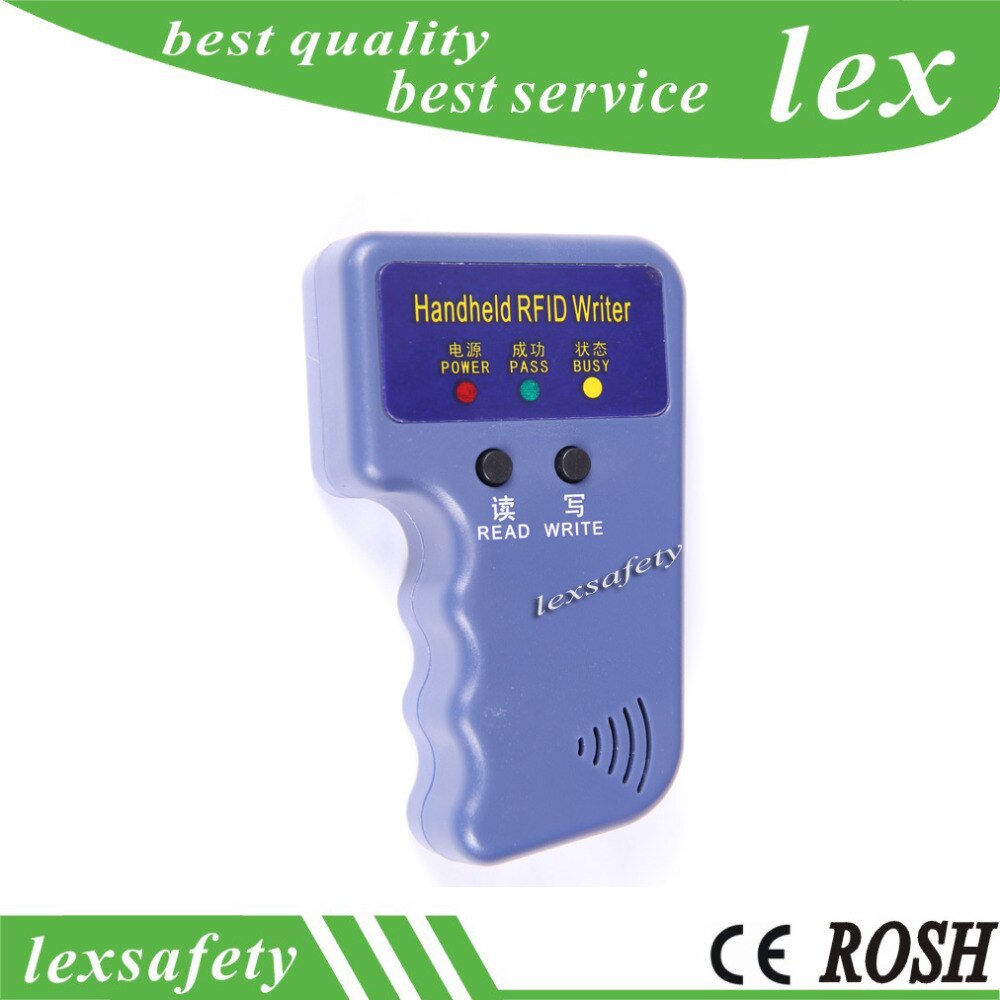Handheld re-write 125khz rfid card Reader Writer clone copy read rewrite for em4100 Card,H-ID card,AWID card+2pcs copy card/fobs