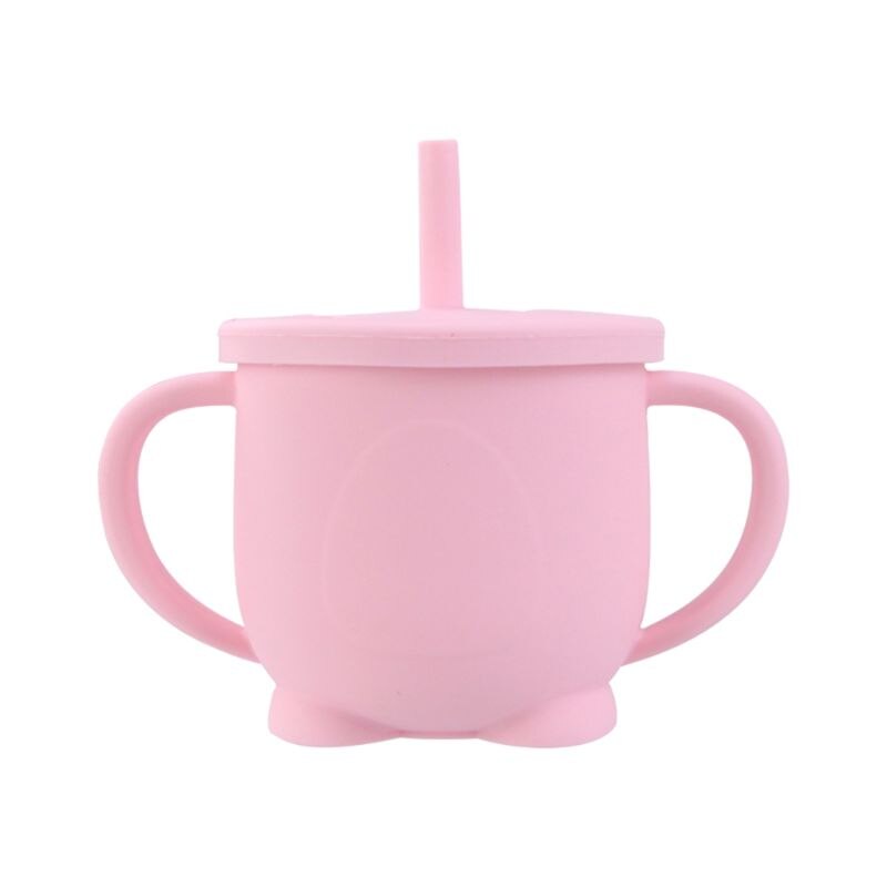 Baby sugerør flaske småbarn lære drikke silikon sippy cup drinkware baby mate kopp
