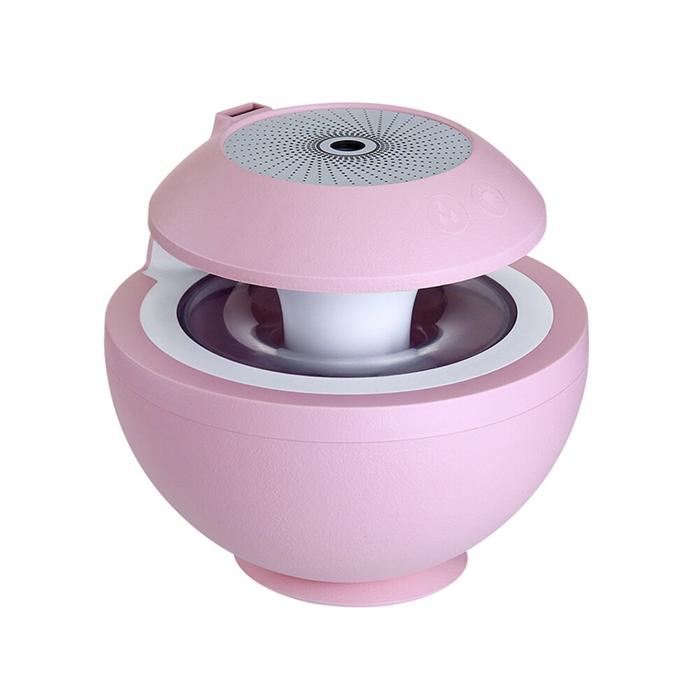 LED Humidifier Air Diffuser Purifier Backlight 6 in 1 USB ELF Night Light Shimmer Projection Humidifier Home Aroma: Pink