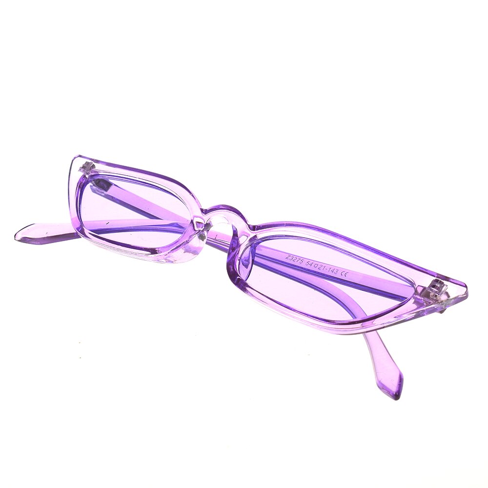Women Cat Eye Sunglasses Small Vintage Eyewear Glasses Shades Uv400 Sunglass Eyewear: purple