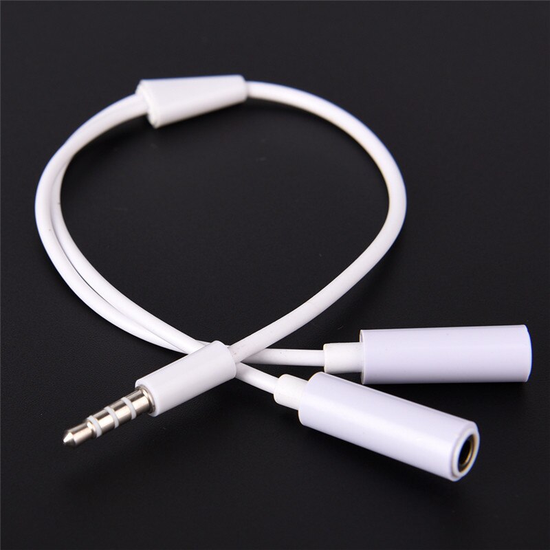 Y Splitter Kabel 3,5mm 1 Stecker auf 2 Dual Weibliche Audio- Kabel Für Kopfhörer Headset Kopfhörer MP3 MP4 Stereo stecker Adapter Jack