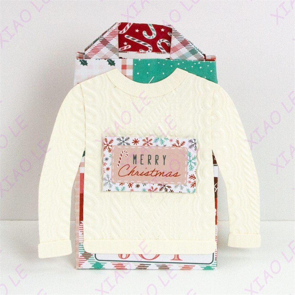 Juego de troqueles de bolsa de de Navidad Jolly Jingles, troqueles de corte artesanales de Metal, papel para álbum de recortes, decoración de diario, tarjeta en relieve hecha a mano