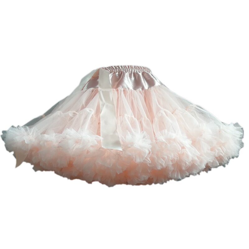 Falda de tutú de Lolita para mujer, prenda de tul en capas, con lazo grande, para baile y Ballet: 6EE801438-CP