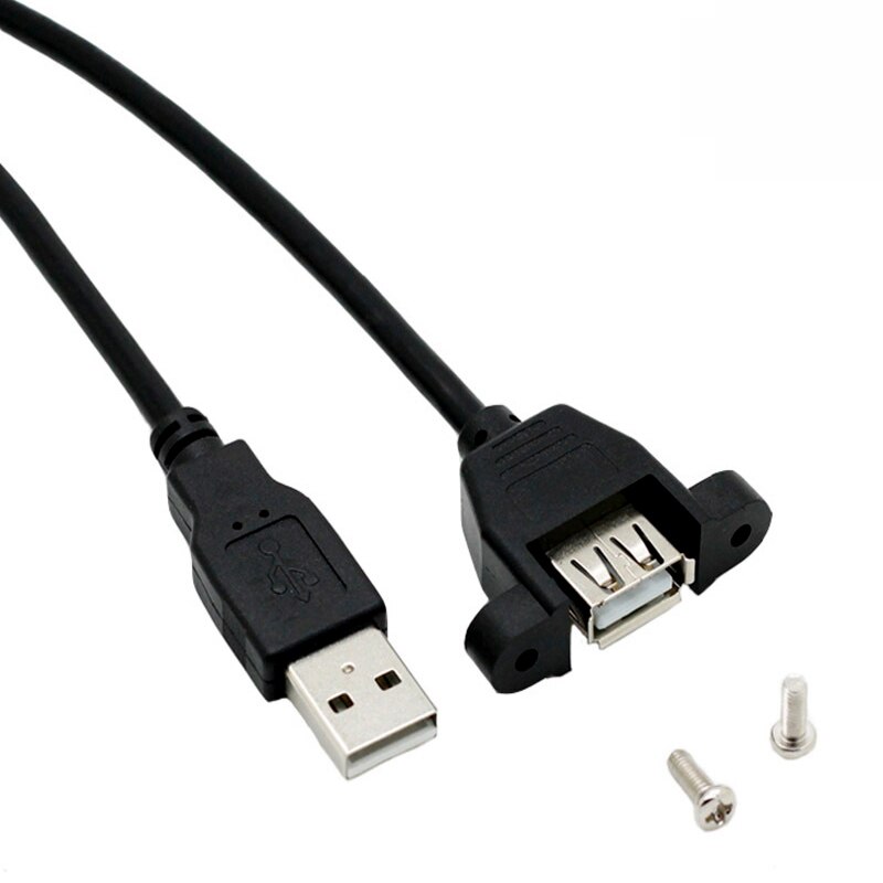 USB 2.0 Extension Cord With Ear usb Cables Male to Female Wire Extend For PC Laptop Projector Mouse Keyboard USB cable Extender