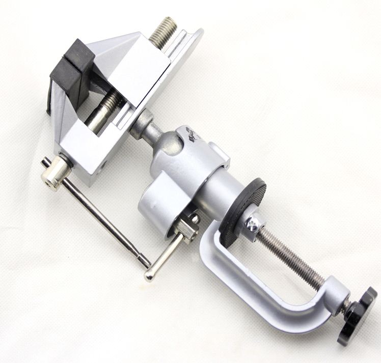 Universele Bankschroef Van Aluminium – 360° Draaibaar – Kaakbreedte 78 Mm – Max Opening 50 Mm – Voor Werkbank, Hobby En Reparatie