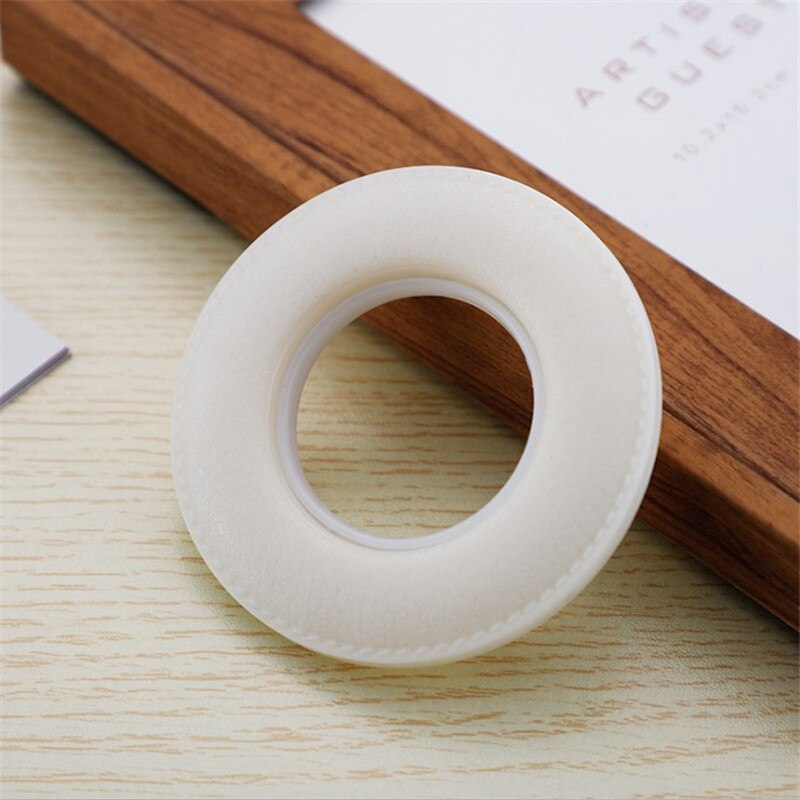 Curtain Rings Luxury Curtain Eyelets Buckles Oversize Curtains Curtain Cirle Silent Rings Rod Grommet ABS Accessories Roman: Ivory-10pcs