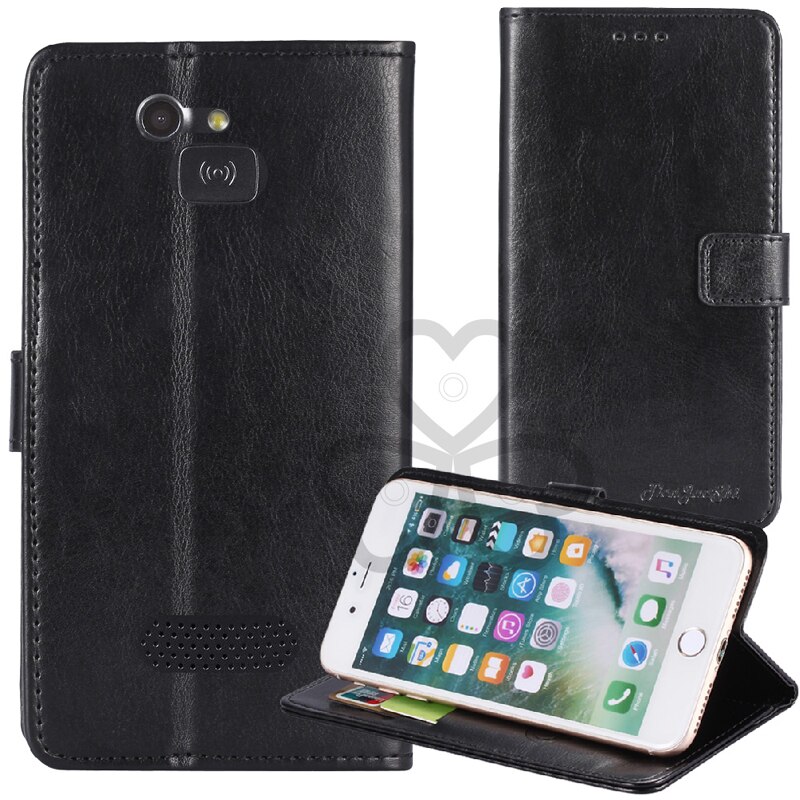 TienJueShi Durable PU Protective Business Style Leather Cover Phone Case For Doro 1361 1370 5516 Pouch Shell Wallet Etui Skin