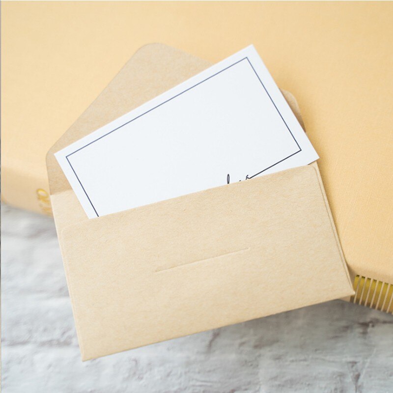 Petites cartes d'invitation blanches 10 pièces/lot, carte de remerciement pour la pâtisserie, carte de visite love you, pour étudiant