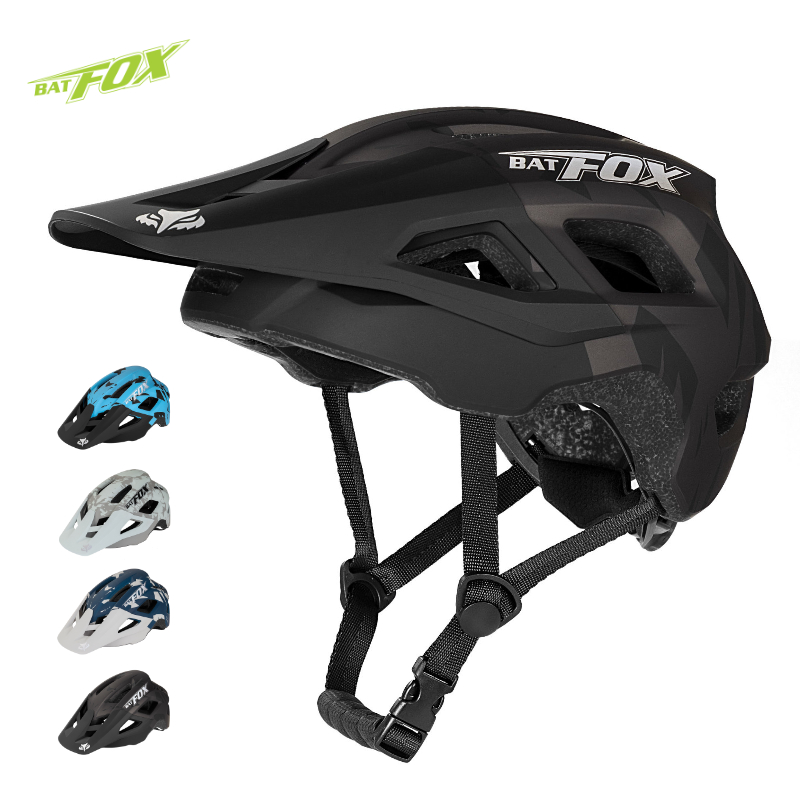 BATFOX casque de cyclisme intégralement moulé VTT visière casque de vélo hommes femmes casco bicicletas hombre vtt casques