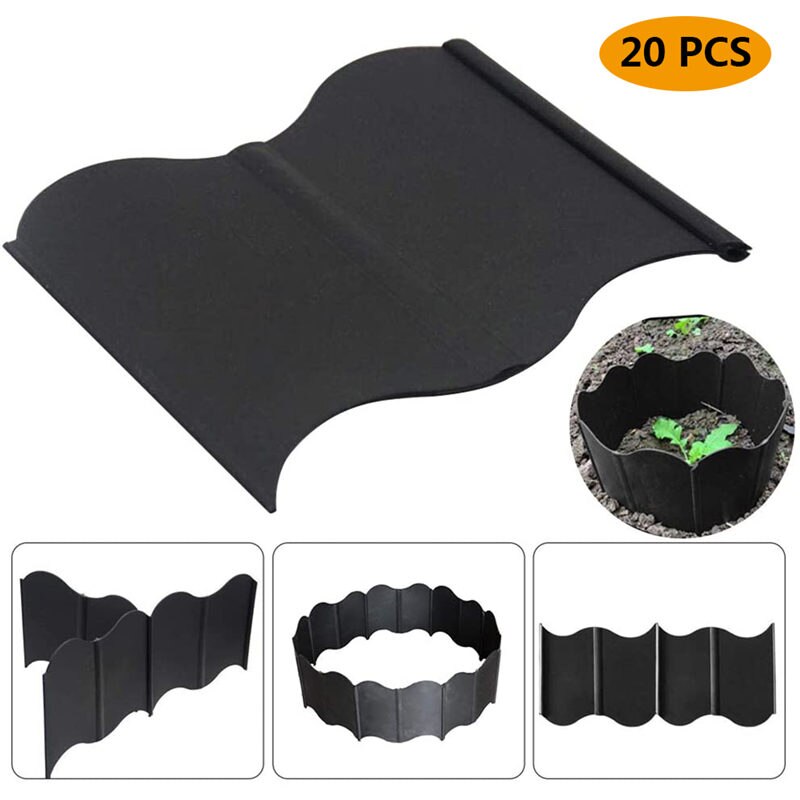 20PCS Gardening Small Fence Small Fence Garden Plastic Fence Decoration Potted Vegetables Fruit And Vegetable Planting Fence U3