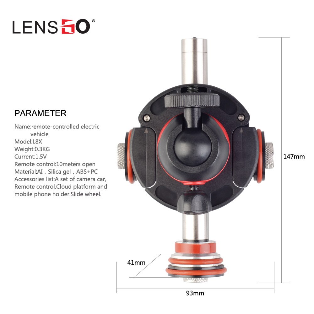LENSGO caméra vidéo piste dolly motorisé électrique curseur moteur Dolly camion voiture pour Nikon Canon Sony DSLR caméra 3 roues dolly