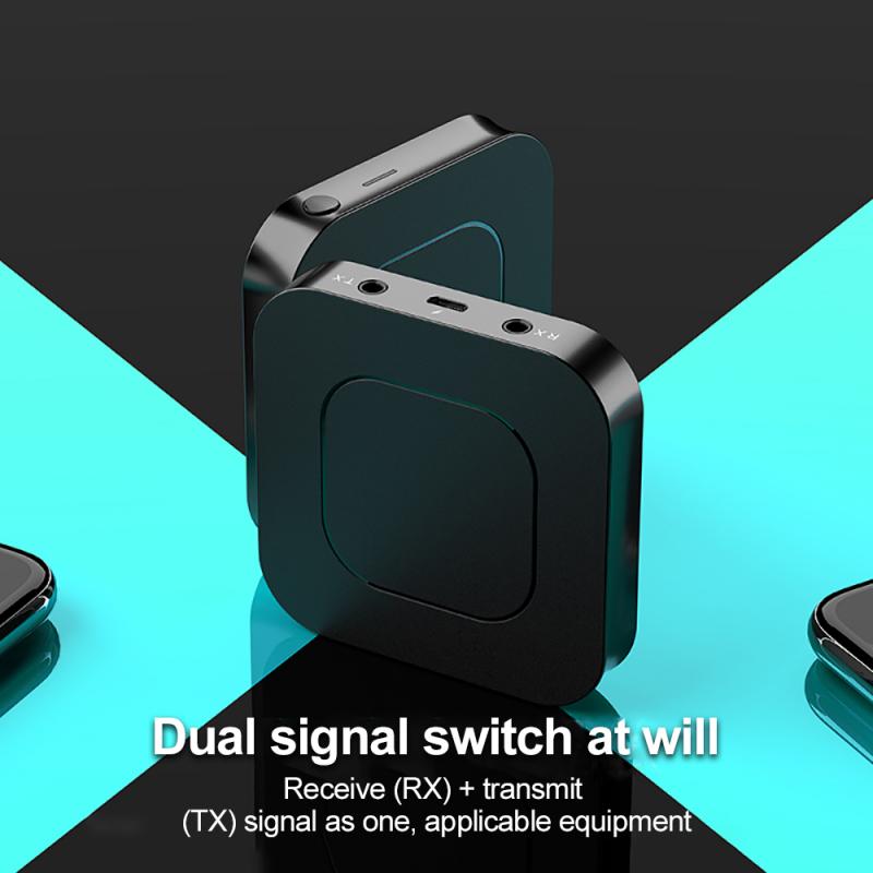 Bt-13 Bluetooth Transmitter and Receiver 2 in 1 3.5mm Bluetooth 5.0 Audio Receiver and Transmitter Adapter