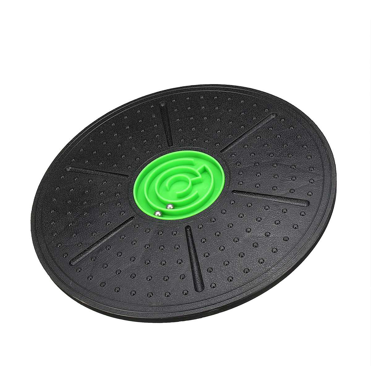 360 graders rotationsmassaskiva 36cm balansbrädor runda plattor balansdyna gym midjevridande brädor träningsbärande: Grön