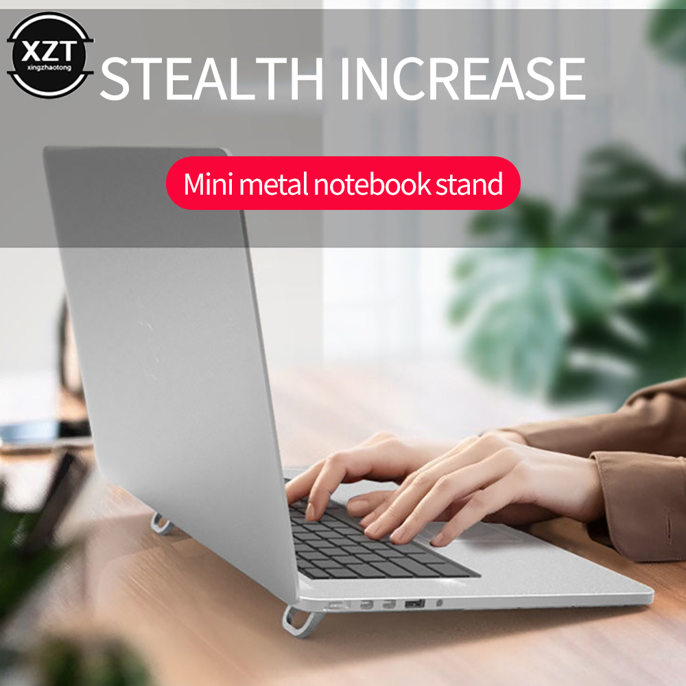 2pcs Universal Laptop Stand for Desk Computer Keyboard Stand Riser Aluminum Mini Portable holder for Macbook Air/Pro Bracket