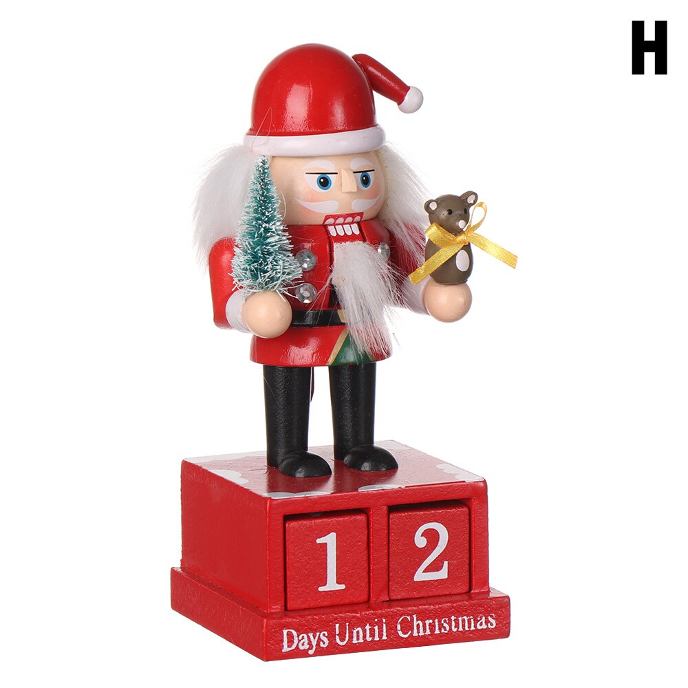 Christmas Wood Christmas Advent Calendars Christmas Decorations for Home Xmas Ornament: H