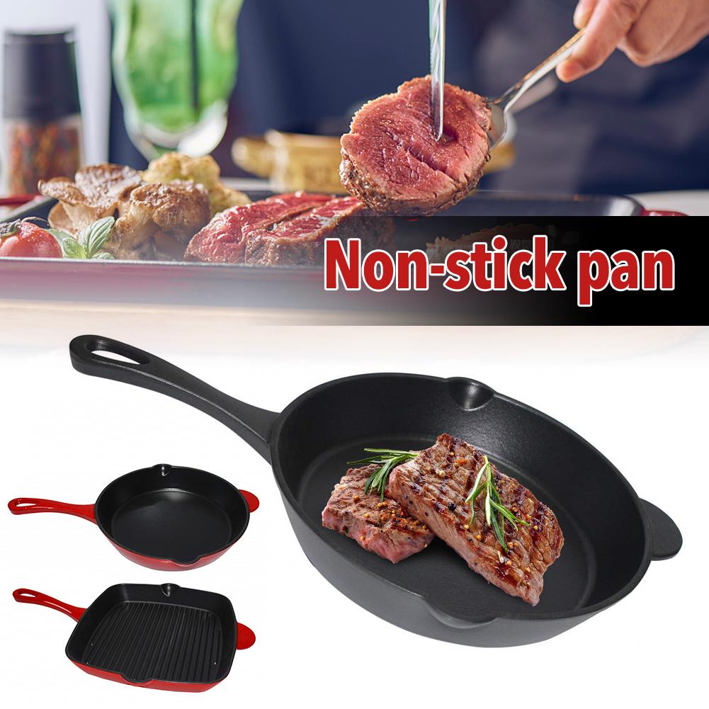 Thick Cast Iron Enamel Round Frying Pan Non-stick Iron Enamel Pot Soup Pot Cast Iron Pot Kitchen Cooking Tools