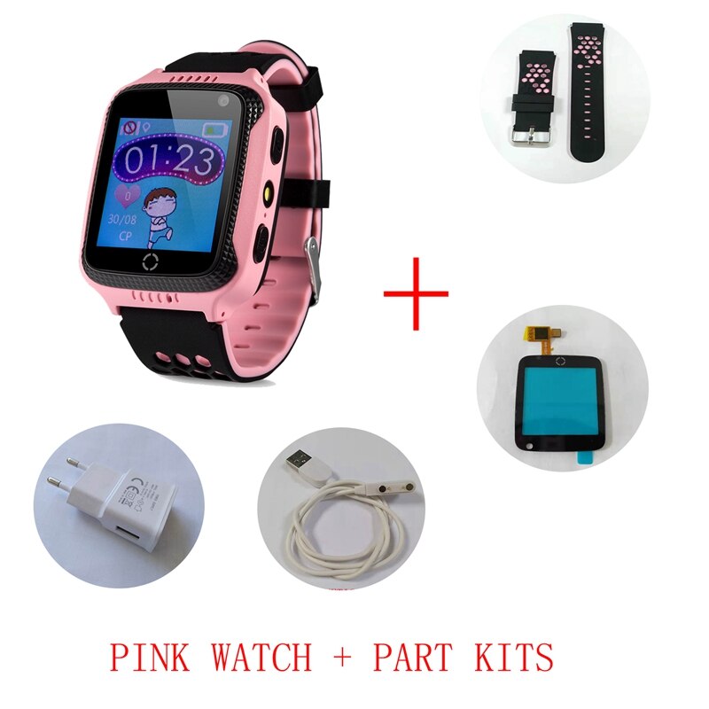 Wonlex Smart-Watch con GPS per localizzatore di posizione per bambini monitoraggio della posizione dei bambini orologio della fotocamera GW500S posizione anti-smarrimento del bambino: Pink and Part Kit