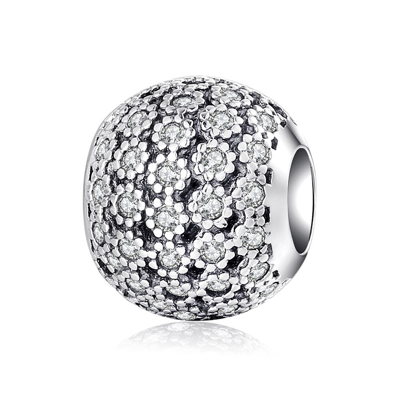Authentic 925 Sterling Silver Bead Bow Crown hollow out Beads for Jewelry Making fit JIUHAO Bracelet Necklace Jewelry: PC0117