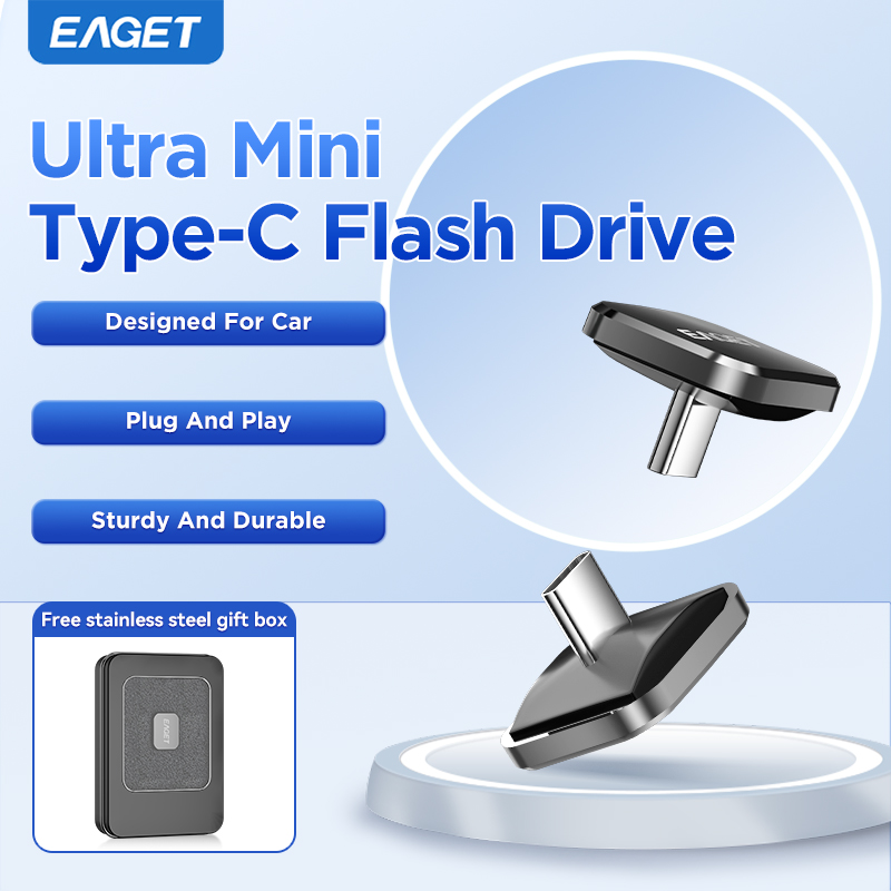 EAGET 8 GB/16 GB/32 GB/64 GB Mini Auto Type-C USB 2.0 Flash Drive Plug & Play voor Dashcam Mobiele Mac PC Auto Rijden