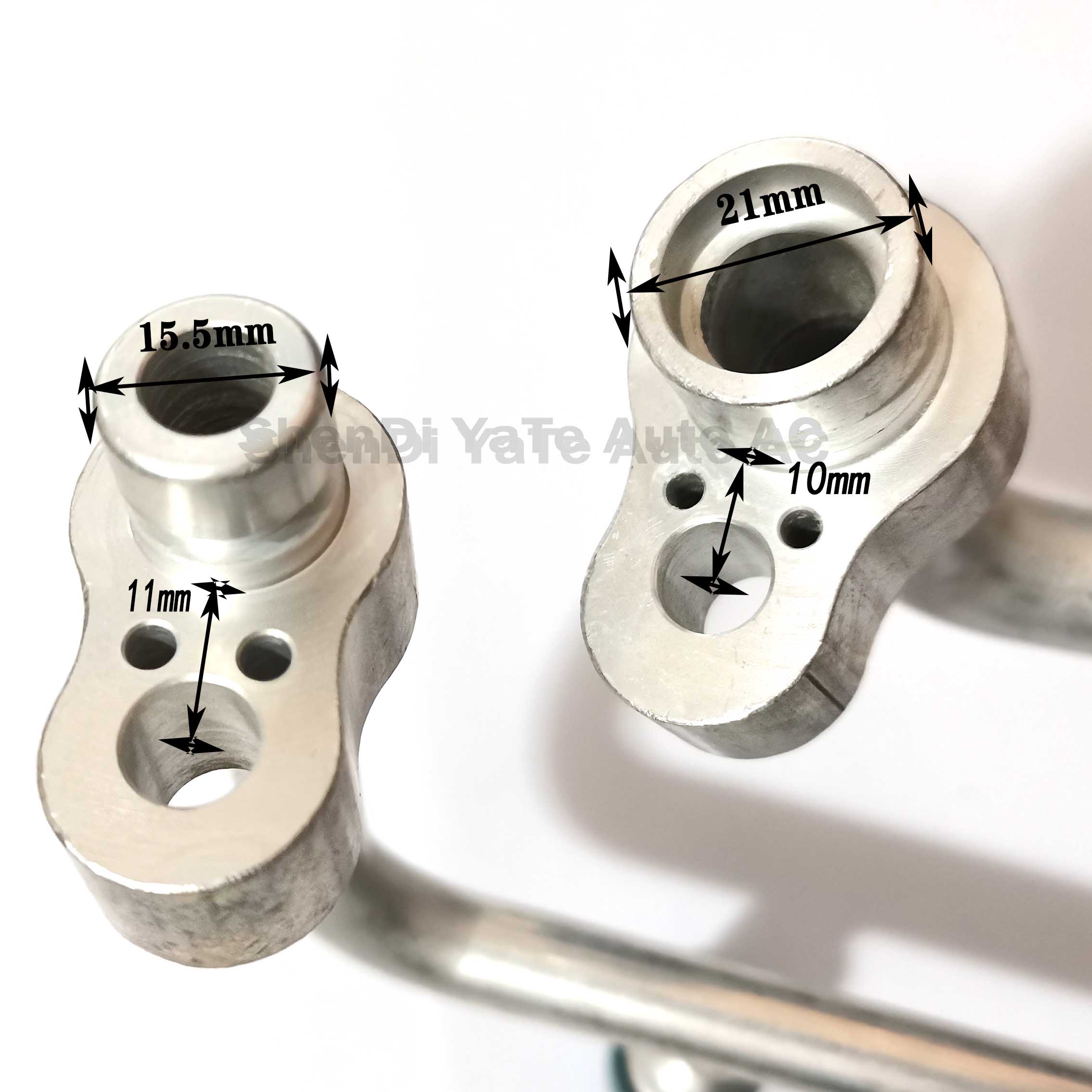 1Pair Hitachi Excavator Air Conditioner Compressor High and Low Pressure Pipe Joint Auto AC Pipe Hoses Fittings