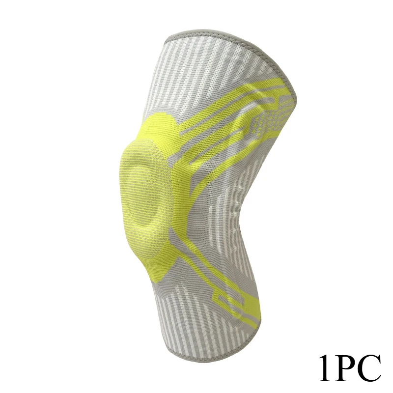 Manchon de soutien de genou à Compression, 1 pièce, rehausseur de genou à ressort, protection des articulations du ménisque, protection de sport, protection des jambes: XXS / WHITE