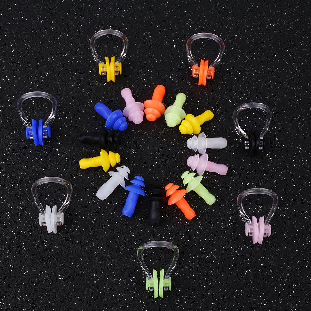 Siliconen Waterdicht Oordopje Zwemmen Oordopjes Zwemmen Neus Clip Zachte Kit Set