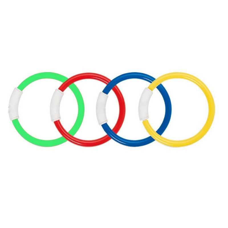4 Pcs/1 Set Dive Ring Werfen Spielzeug Schwimmen Pool Tauchen Spiel Wasser Spielzeug Strand Sommer Kinder Tauchen ring Wasser Sport