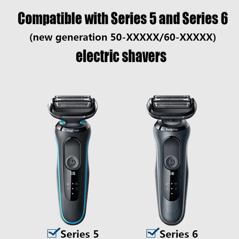 til braun serie 5 braun barbermaskin 52b 52s erstatning elektrisk barbermaskin erstatningshode 5020s, 5030s, 5040s, 5050s, 5070s, 5090cc